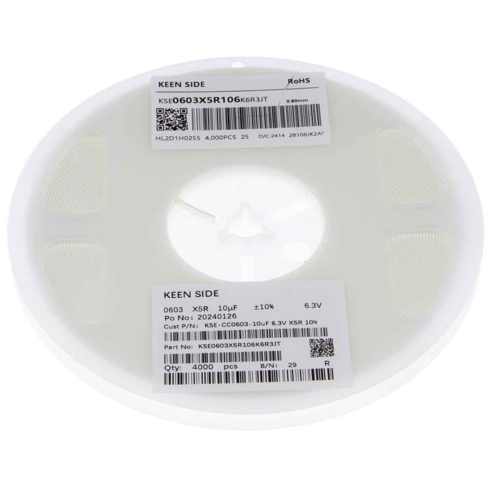 Конденсатор KSE-CC0603-10uF 6.3V X5R 10%