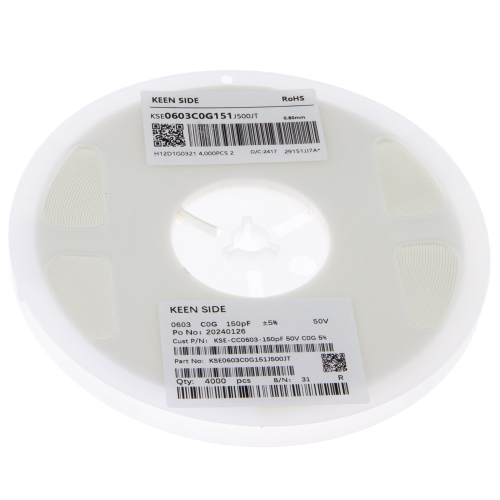 Конденсатор KSE-CC0603-150pF 50V C0G 5%