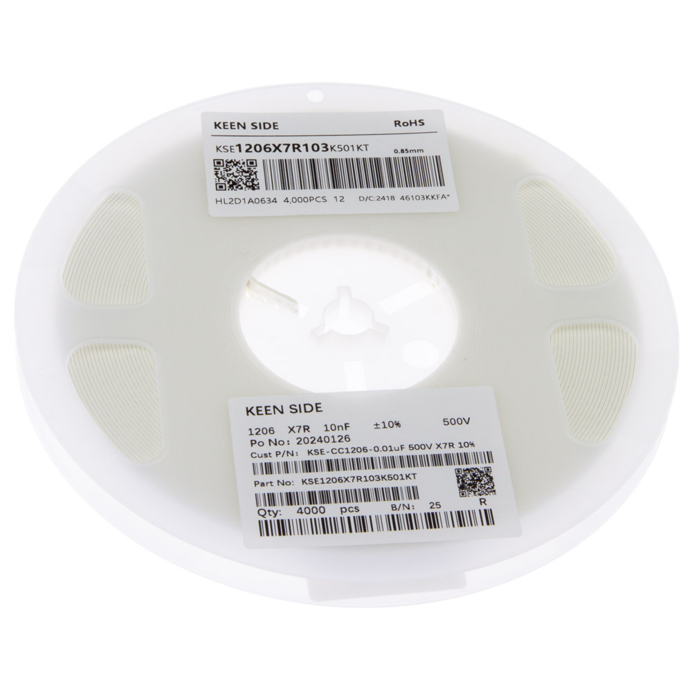 Конденсатор KSE-CC1206-0.01uF 500V X7R 10%