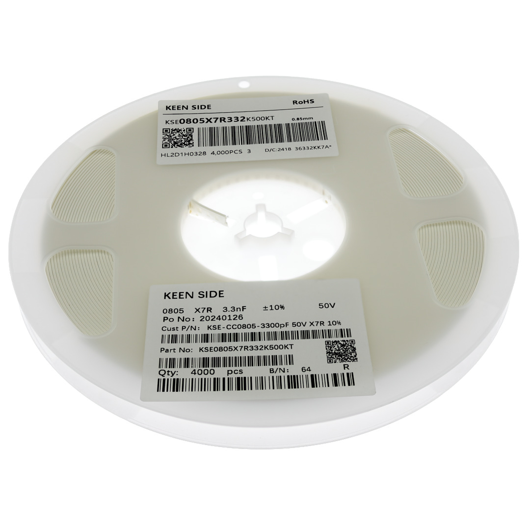 Конденсатор KSE-CC0805-3300pF 50V X7R 10%