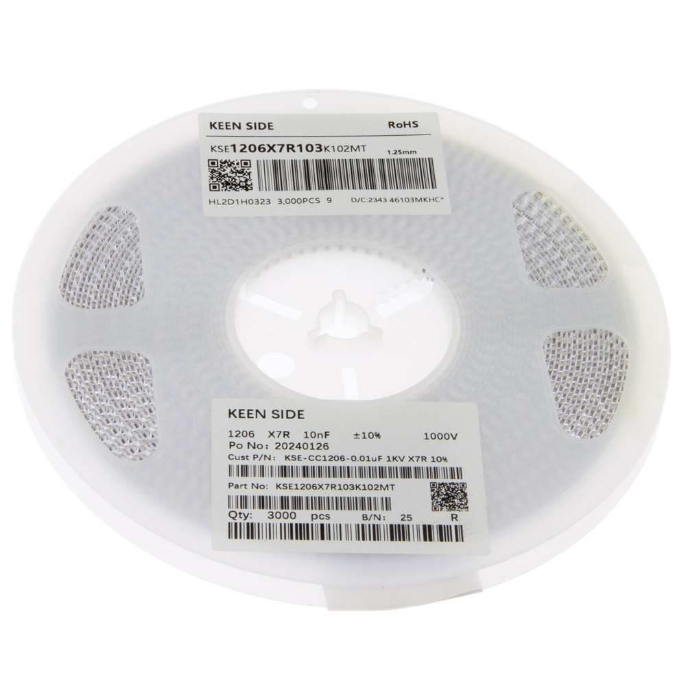 Конденсатор KSE-CC1206-0.01uF 1KV X7R 10%