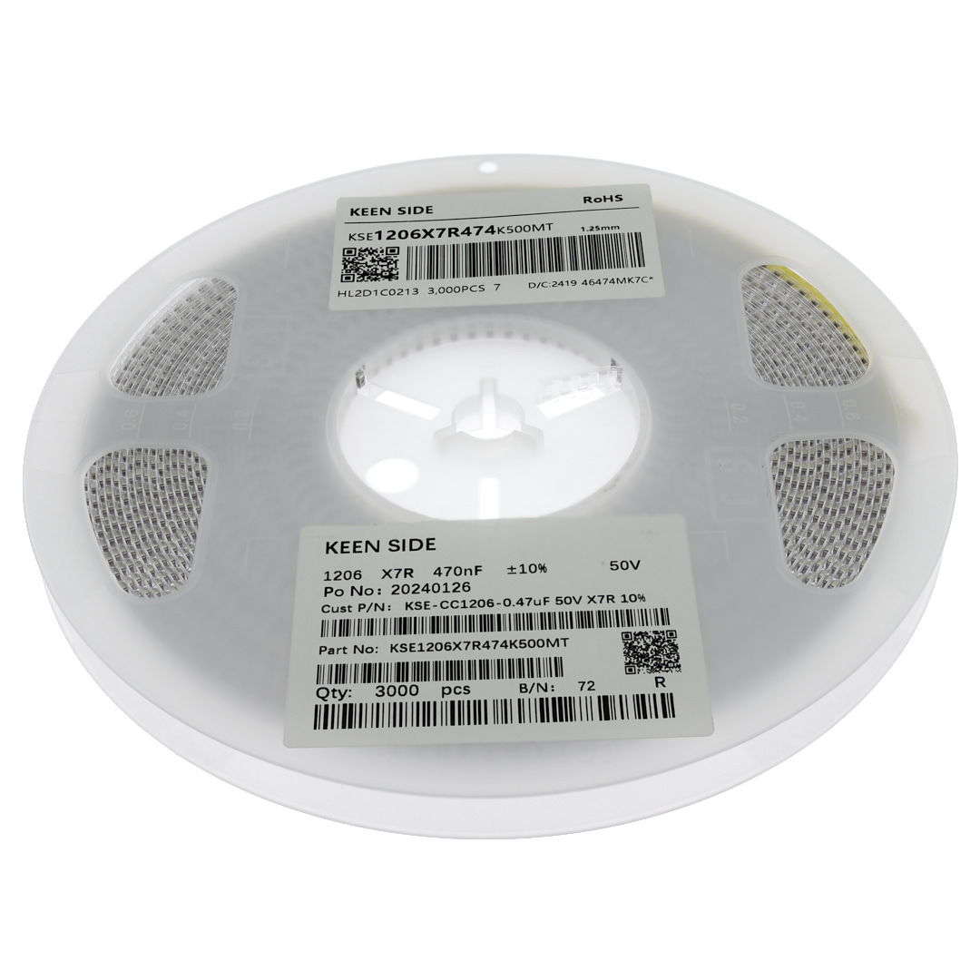 Конденсатор KSE-CC1206-0.47uF 50V X7R 10%