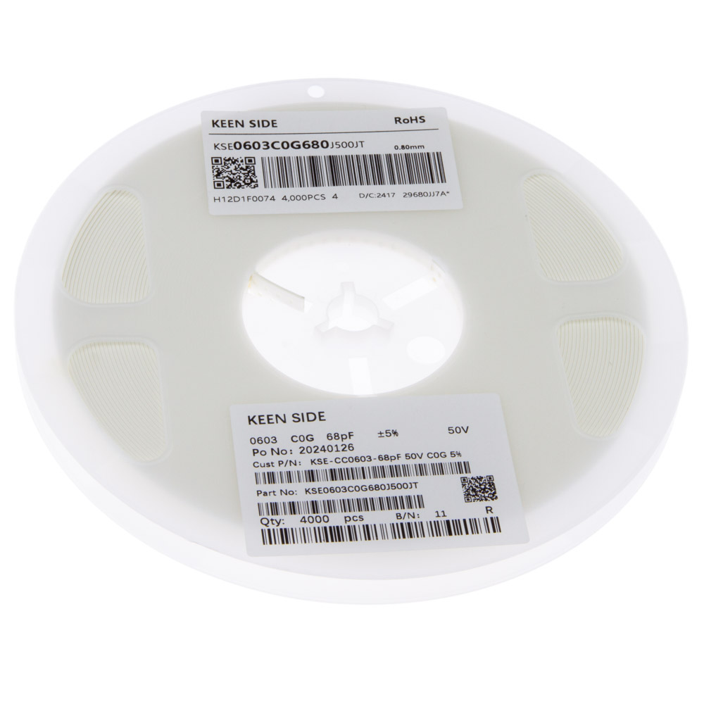Конденсатор KSE-CC0603-68pF 50V C0G 5%