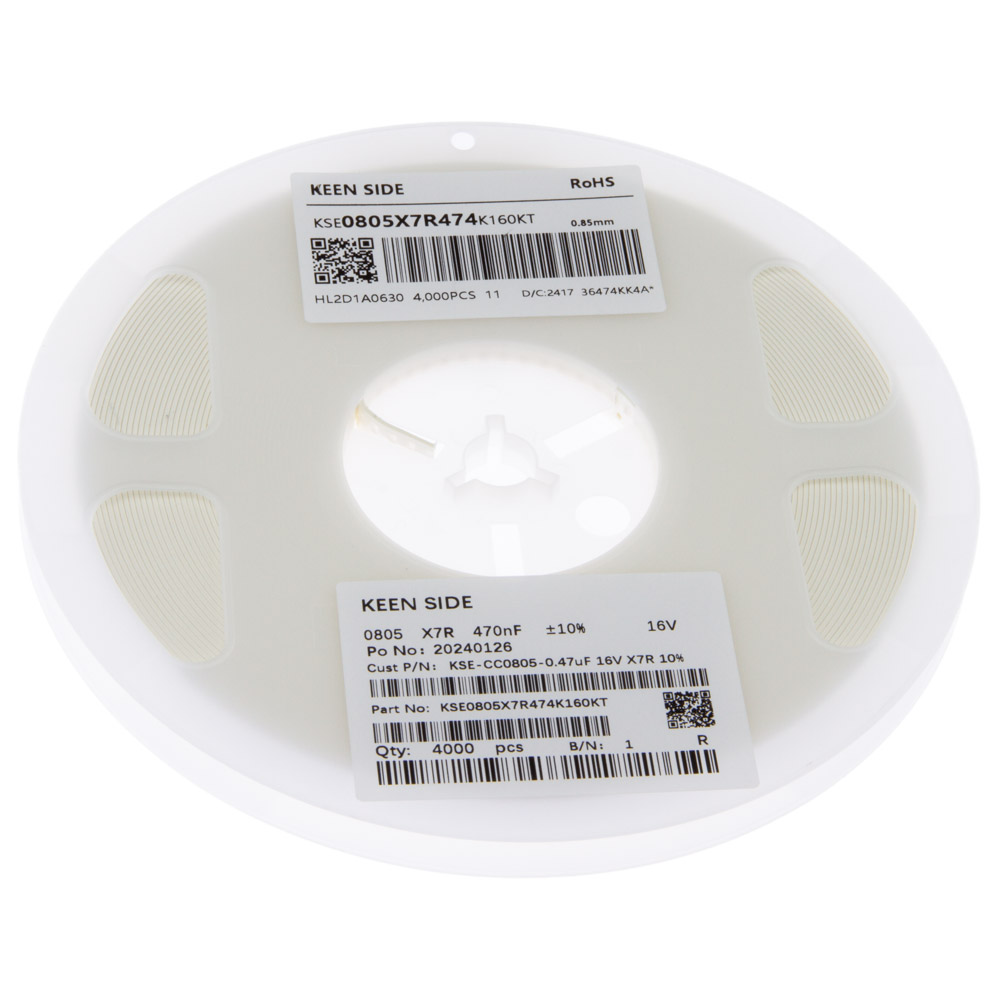 Конденсатор KSE-CC0805-0.47uF 16V X7R 10%
