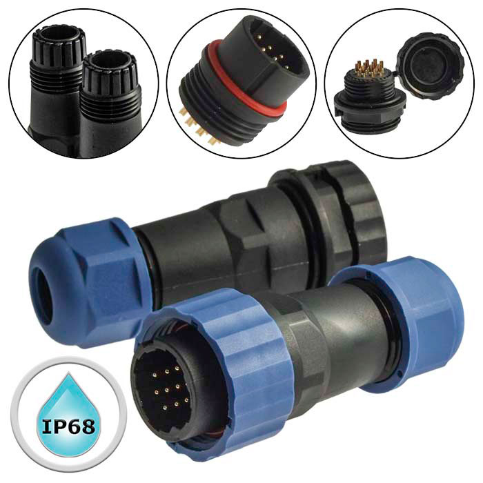 Разъём герметичный SZC21 10P-F-M