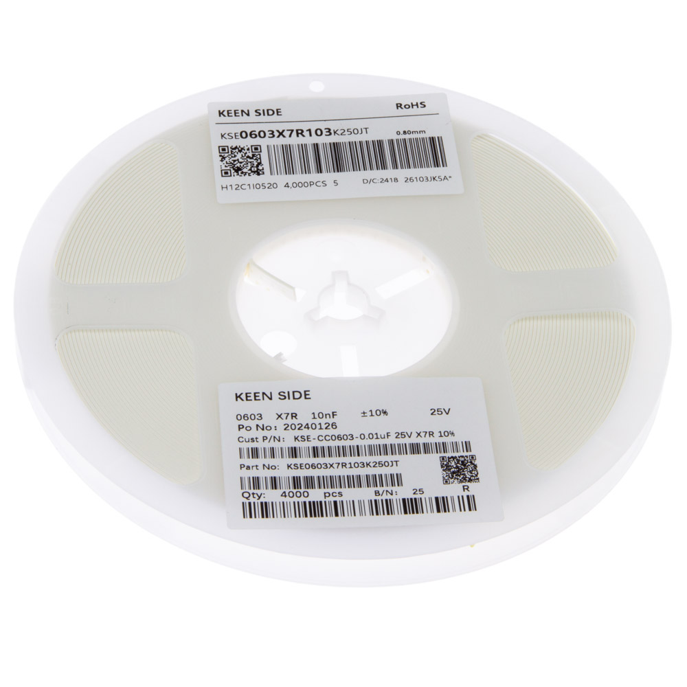 Конденсатор KSE-CC0603-0.01uF 25V X7R 10%