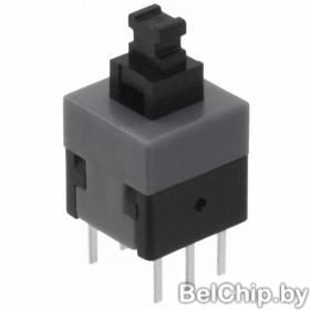 Кнопка KLS7-P8.0X8.0-1 с фиксацией / 8x8x12.5мм