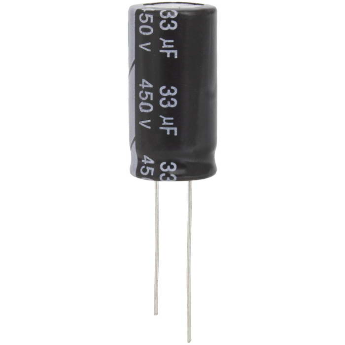 Конденсатор электролитический 33uF 450V 13x25 105C