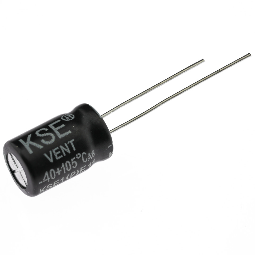 Конденсатор электролитический KSE-220UF-25V-0812-105