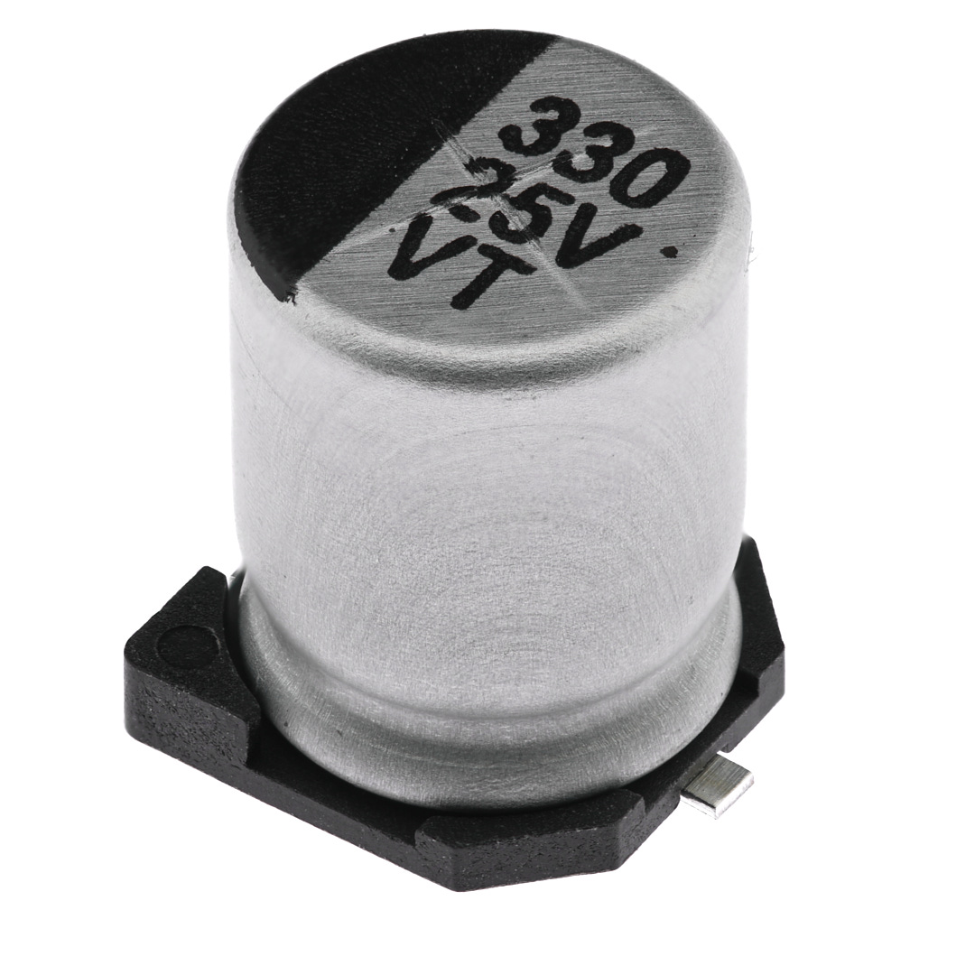 Конденсатор электролитический KSE-SMD-330UF-25V-0810-105