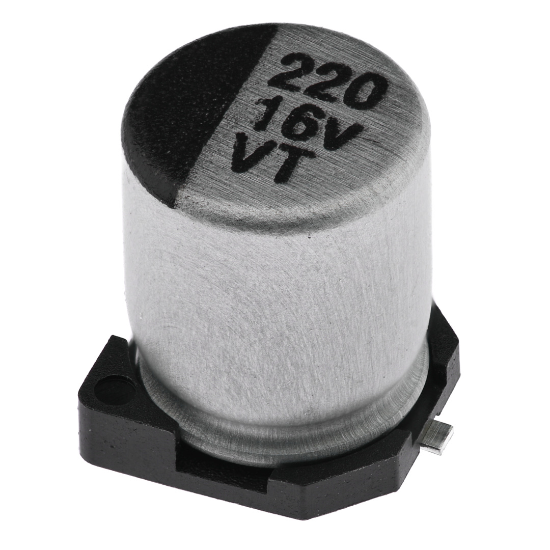 Конденсатор электролитический KSE-SMD-220UF-16V-0607-105