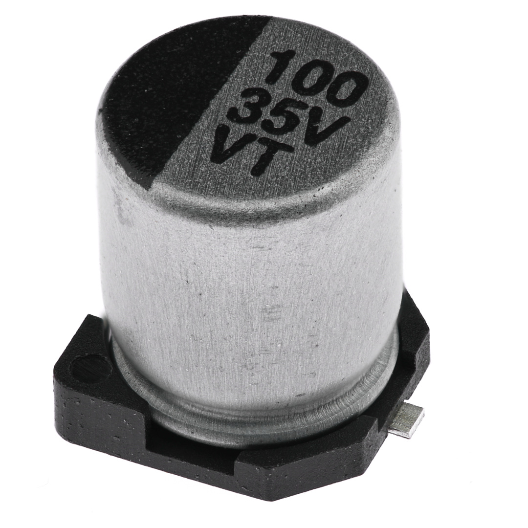 Конденсатор электролитический KSE-SMD-100UF-35V-0607-105