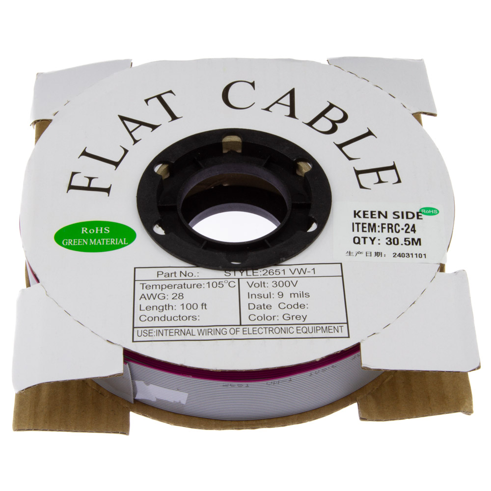 Шлейф FRC-24 28AWG (30,5 м)