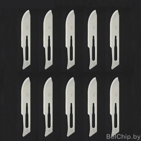 Лезвие CSB-10 Carbon Steel Surgical Scalpel Blade / из углеродистой стали для скальпеля (10шт.)