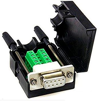 Разъем D-SUB-DB9-F-RS / розетка 9pin с клеммником в корпусе