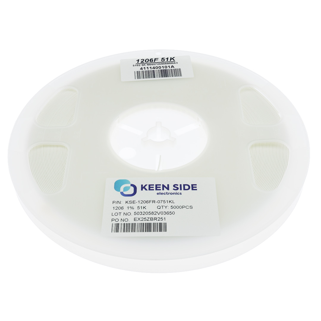 Резистор постоянный SMD KSE-1206FR-0751KL RC1% 51 кОм