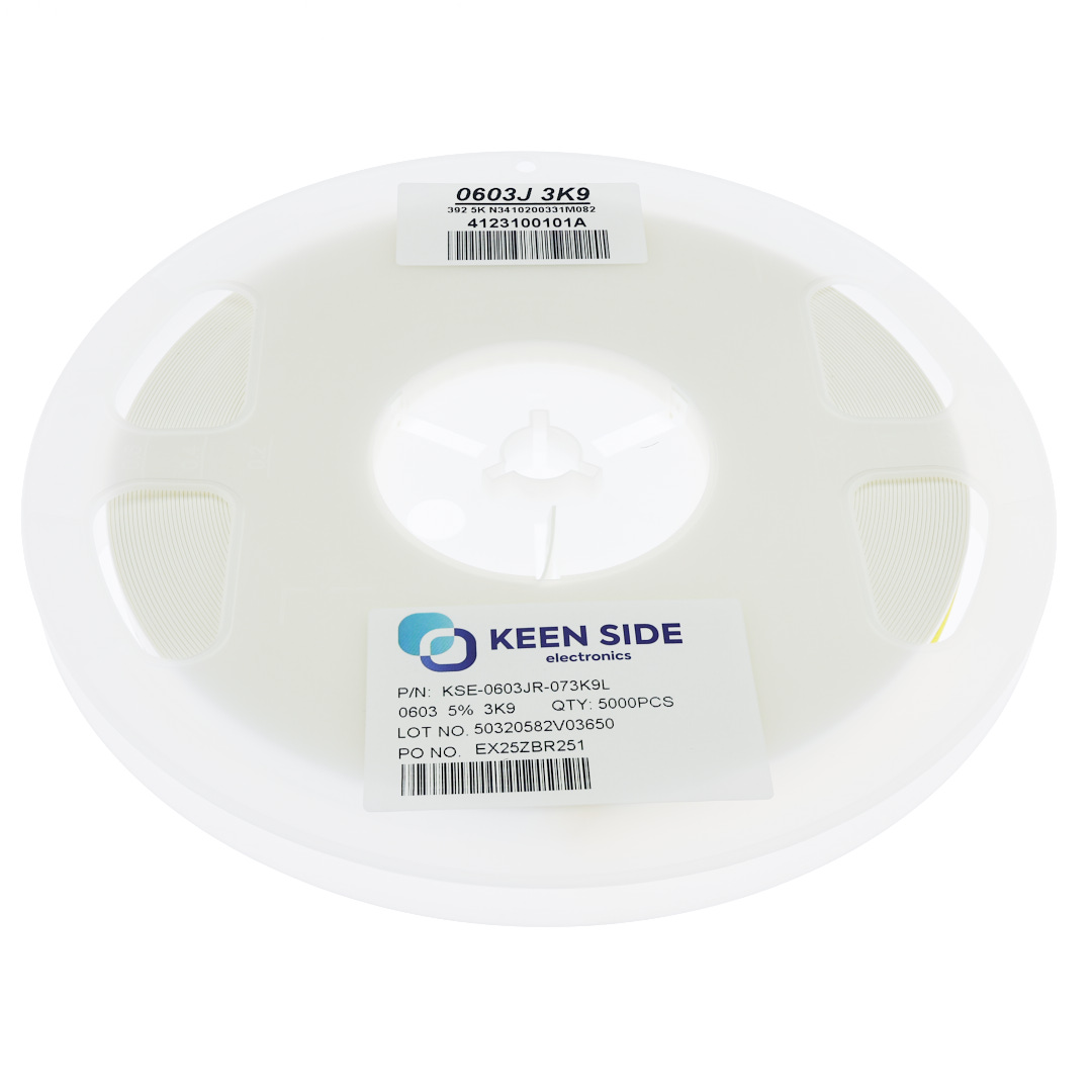 Резистор постоянный SMD KSE-0603JR-073K9L RC5% 3.9 кОм