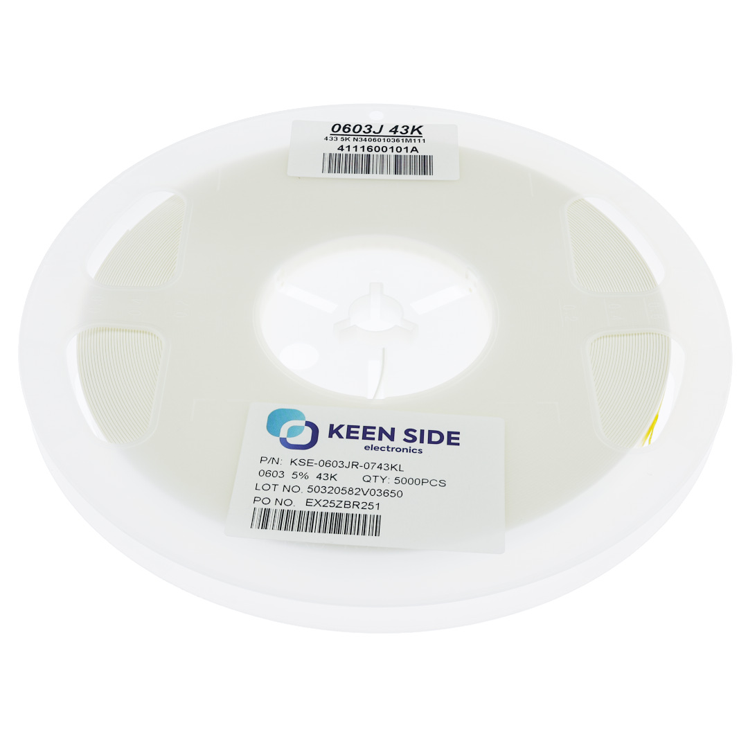 Резистор постоянный SMD KSE-0603JR-0743KL RC5% 43 кОм