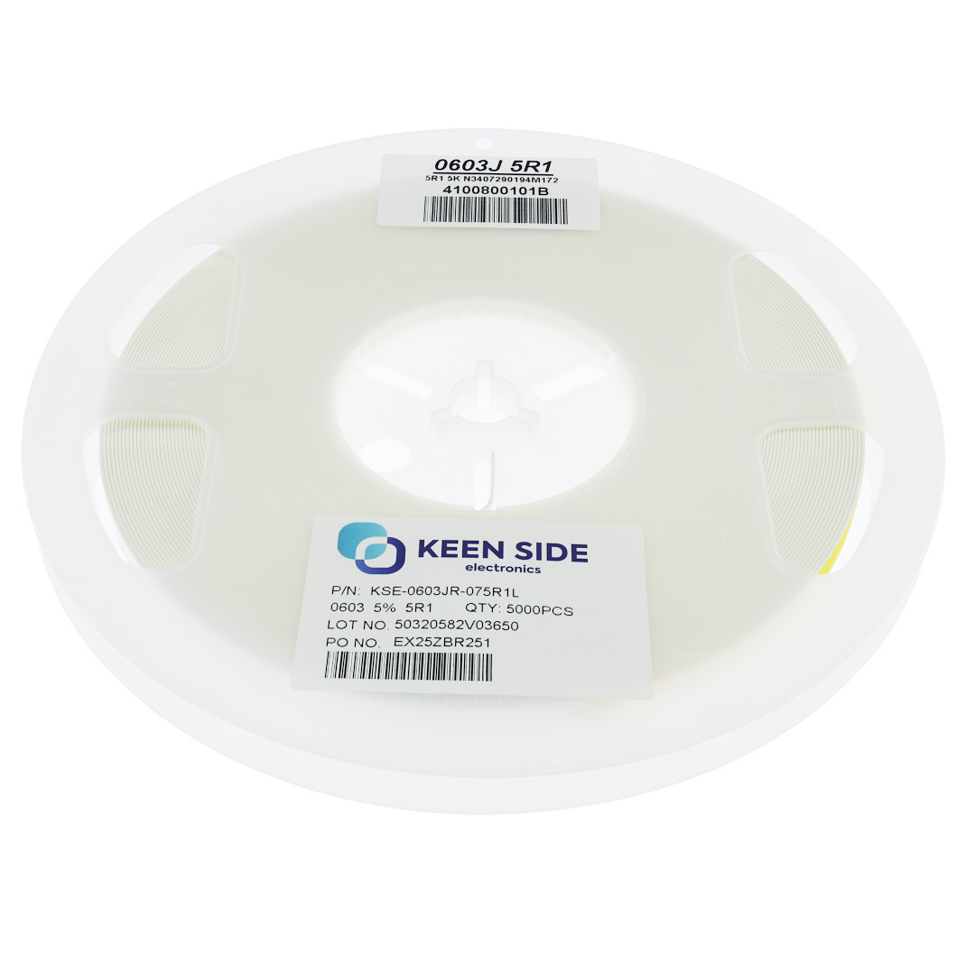 Резистор постоянный SMD KSE-0603JR-075R1L RC5% 5.1 Ом