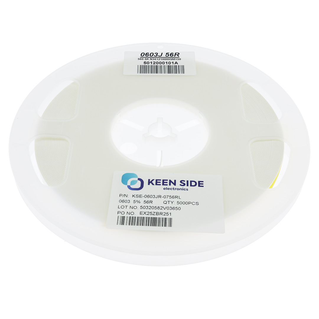 Резистор постоянный SMD KSE-0603JR-0756RL RC5% 56 Ом