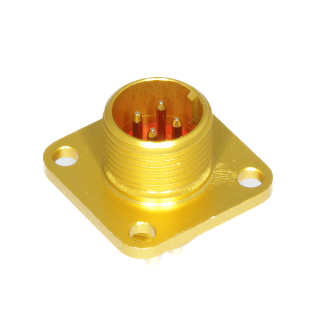 Разъём PY04-4M-Y-AU yellow