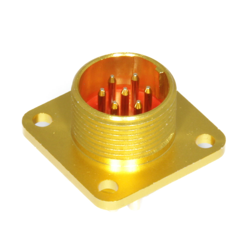 Разъём PY04-7M-Y-AU yellow