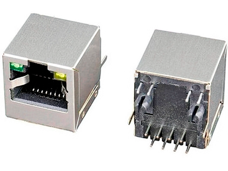 Разъём телефонный L-KLS12-109B-8P8C-W-G/Y-02