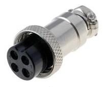 Разъём KLS15-YL1-12F-4pin / KLS15-225-M12-4-F1