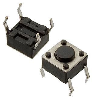 Кнопка тактовая KAN0611-0431B 6x6x4.3 mm