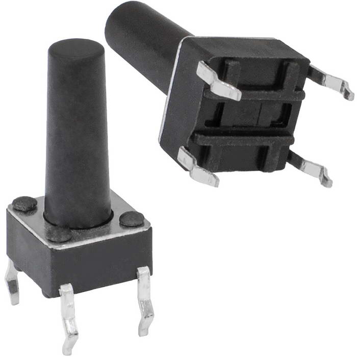 Кнопка тактовая KAN0611-1301B 6x6x13 mm