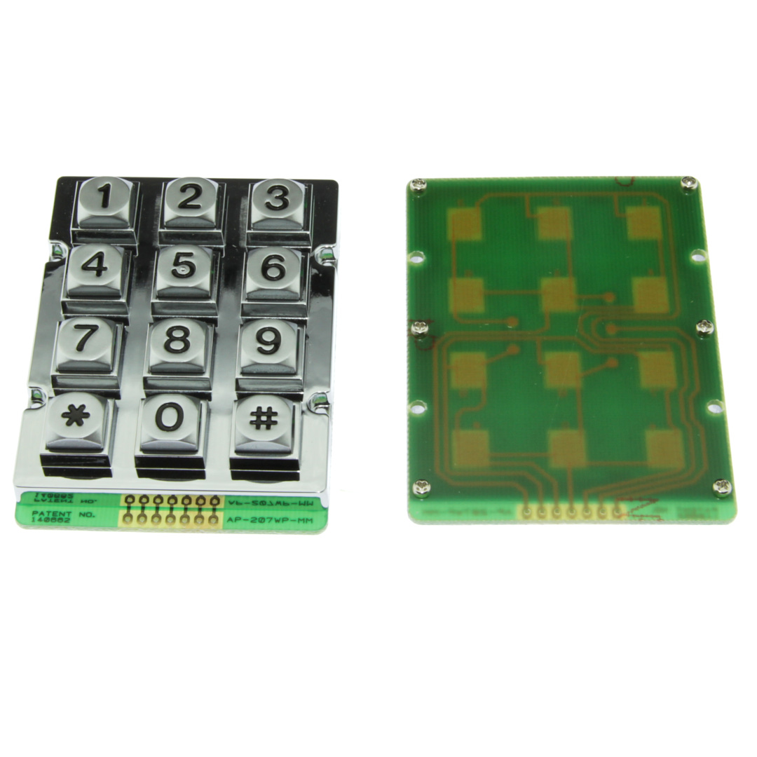 Клавиатура AK-207-N-SSB-WP-MM (3x4 waterproof metal keypad)