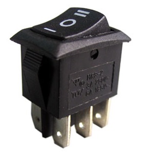 Переключатель рокерный MRS-203-3 on-off-on черный