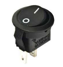 Переключатель рокерный RS-101-8C on-off черный