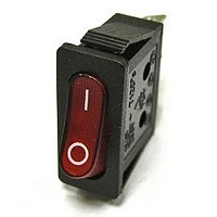 Клавишный переключатель IRS-101-12C on-off красный