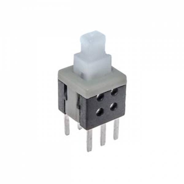 Кнопка миниатюрная PB22E06 с фиксацией 6x6x10 mm