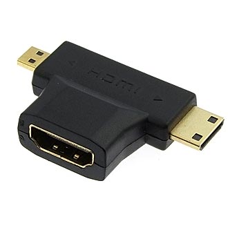 Переходник HDMI F to Mini HDMI + Micro HDMI