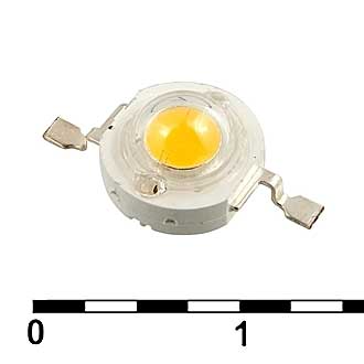 Светодиод мощный 3W 3.6V 160-180LM 3000-3500K