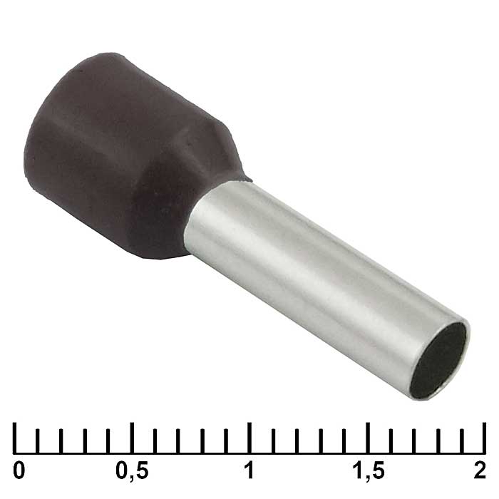 Наконечник на кабель DN06012 black (3.5x12mm)