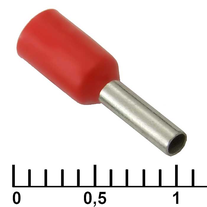 Наконечник на кабель DN01006 red (1.4x6mm)