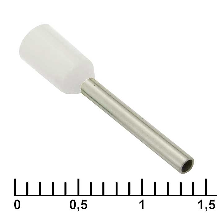 Наконечник на кабель DN00712 white (1.2x12mm)