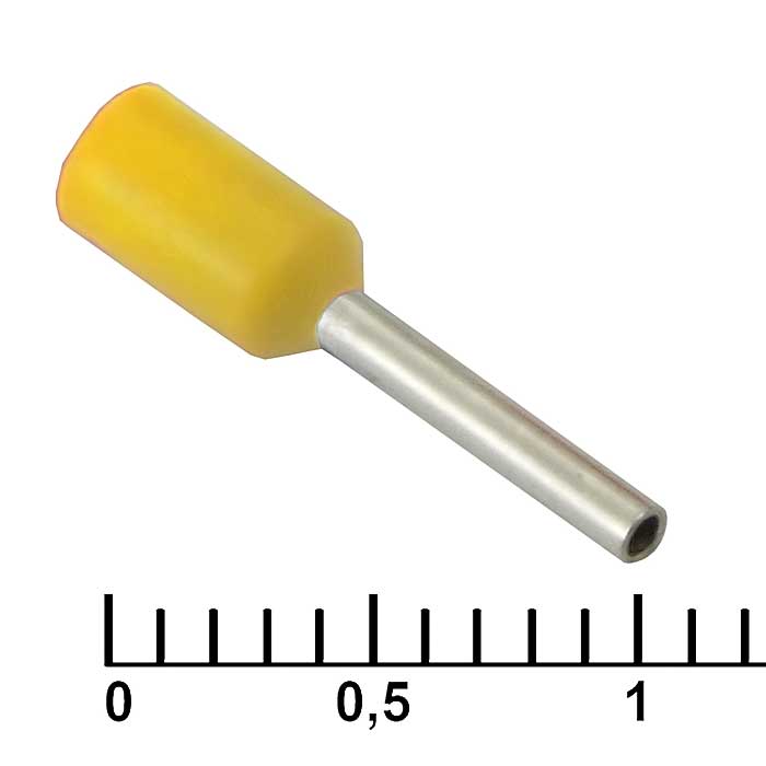 Наконечник на кабель DN00508 yellow (1x8mm)