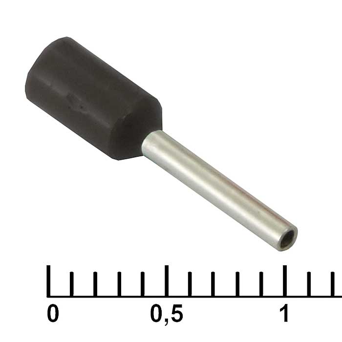 Наконечник на кабель DN00508 black (1x8mm)