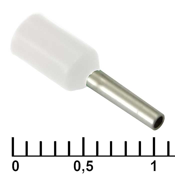 Наконечник на кабель DN00506 white (1x6mm)
