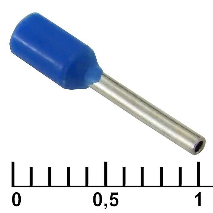 Наконечник на кабель DN00308 blue (0.8x8mm)