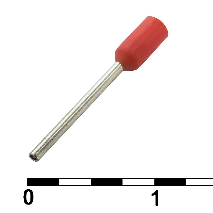 Наконечник на кабель DN00208 red (0.75x8mm)