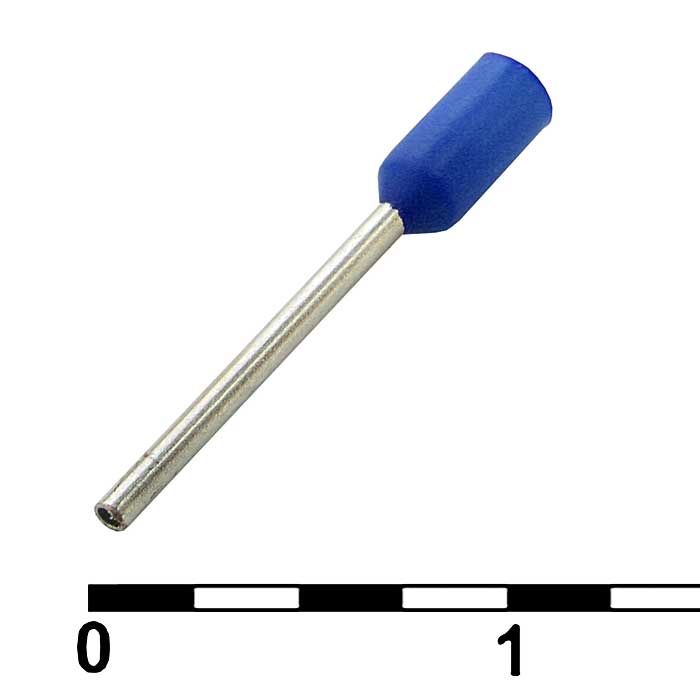 Наконечник на кабель DN00208 blue (0.75x8mm)