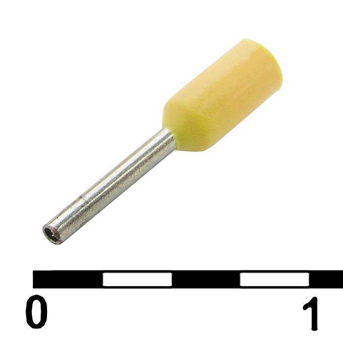 Наконечник на кабель DN00206 yellow (0.75x6mm)