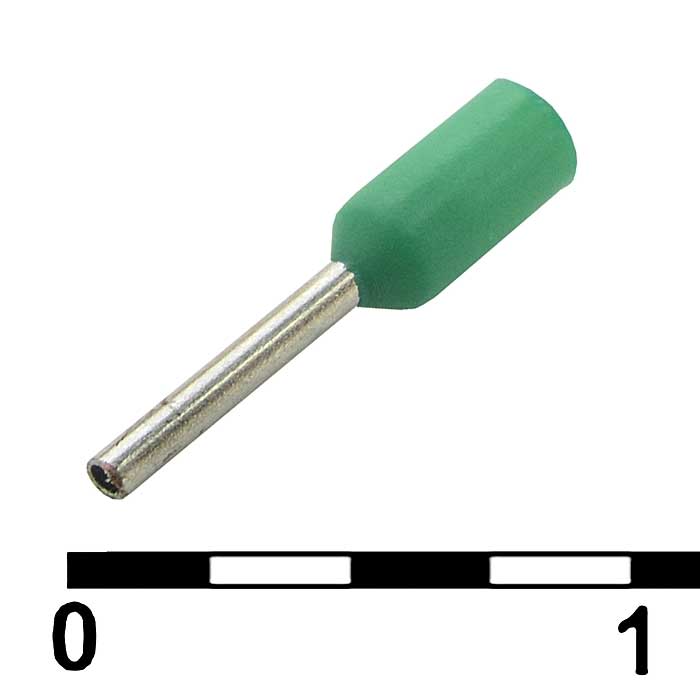 Наконечник на кабель DN00206 green (0.75x6mm)