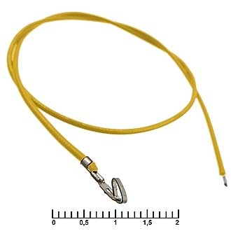 Разъем питания низковольтный HU 2,54 mm AWG26 0,3m yellow