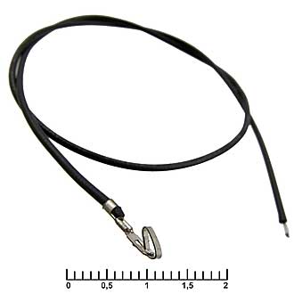 Разъем питания низковольтный HU 2,54 mm AWG26 0,3m black